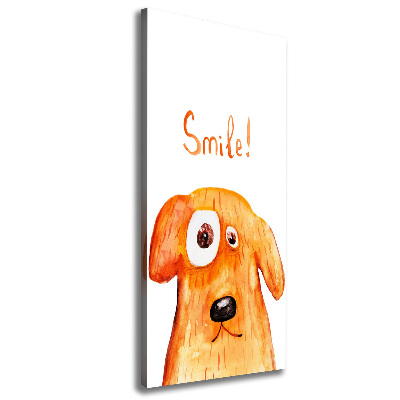 Stampa quadro su tela verticale Cane