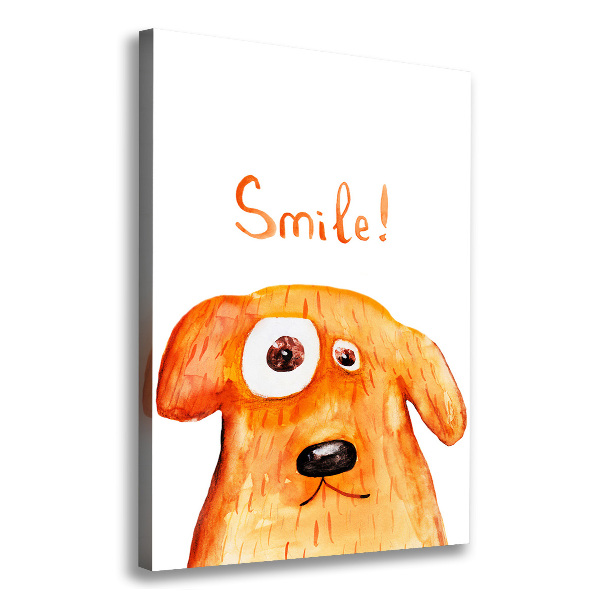 Stampa quadro su tela verticale Cane