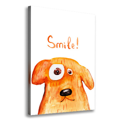 Stampa quadro su tela verticale Cane
