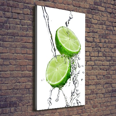 Stampa quadro su tela verticale Lime