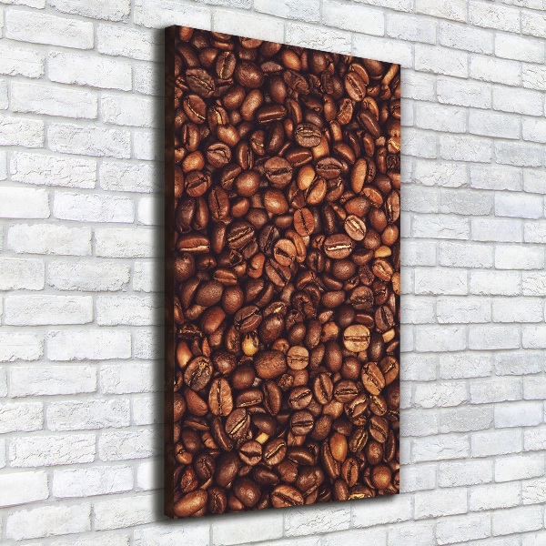 Quadro foto su tela verticale Chicchi di caffè