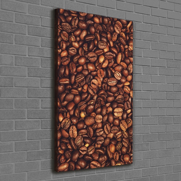 Quadro foto su tela verticale Chicchi di caffè