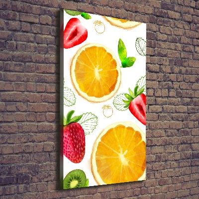 Quadro foto su tela verticale Frutta