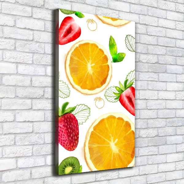 Quadro foto su tela verticale Frutta