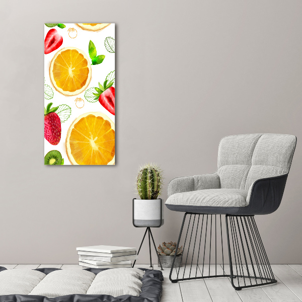 Quadro foto su tela verticale Frutta