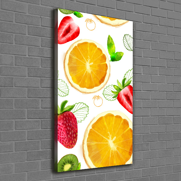 Quadro foto su tela verticale Frutta