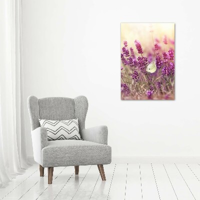 Quadro su tela canvas verticale Fiori di lavanda