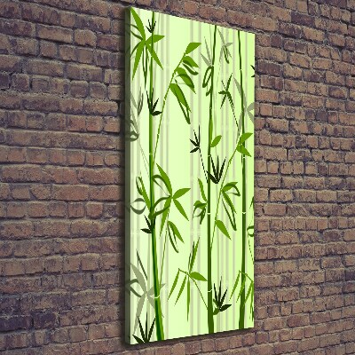 Stampa quadro su tela verticale Bambù