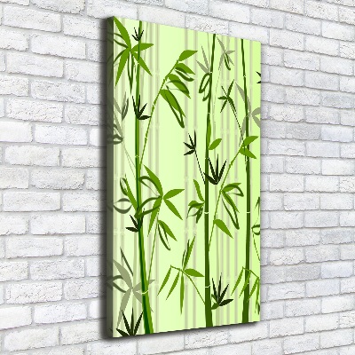 Stampa quadro su tela verticale Bambù