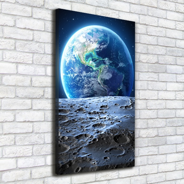 Quadro su tela canvas verticale Pianeta Terra