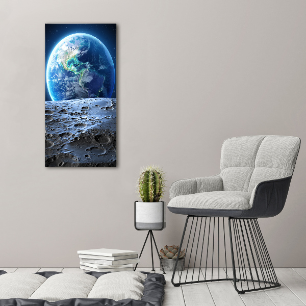 Quadro su tela canvas verticale Pianeta Terra