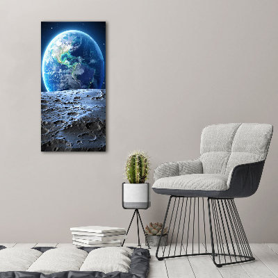 Quadro su tela canvas verticale Pianeta Terra