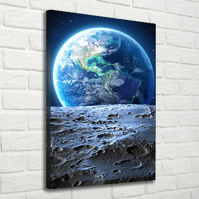 Quadro su tela canvas verticale Pianeta Terra