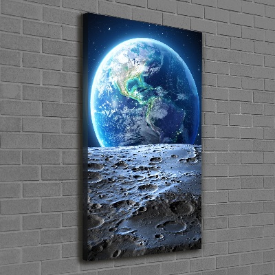 Quadro su tela canvas verticale Pianeta Terra