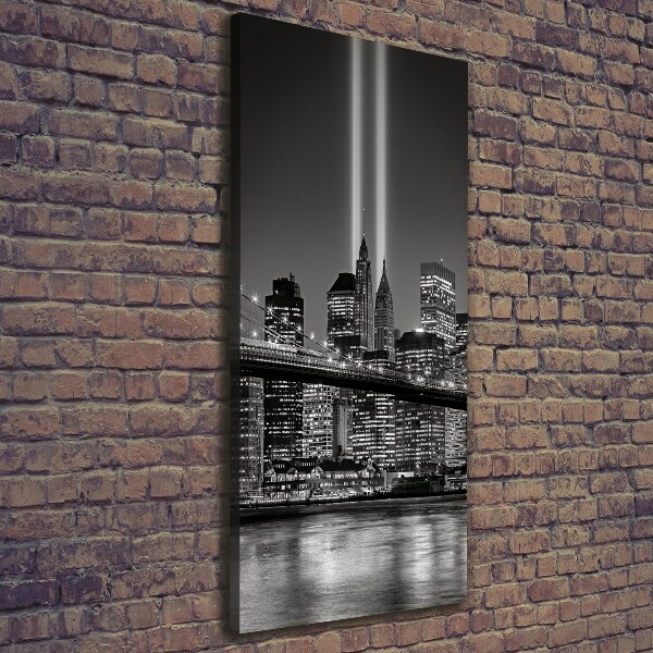 Quadro foto su tela verticale Manhattan, New York