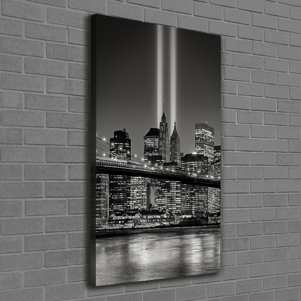 Quadro foto su tela verticale Manhattan, New York
