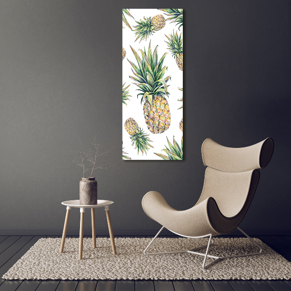 Quadro su tela canvas verticale Ananas