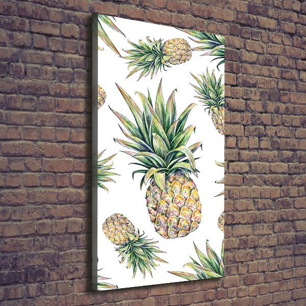 Quadro su tela canvas verticale Ananas