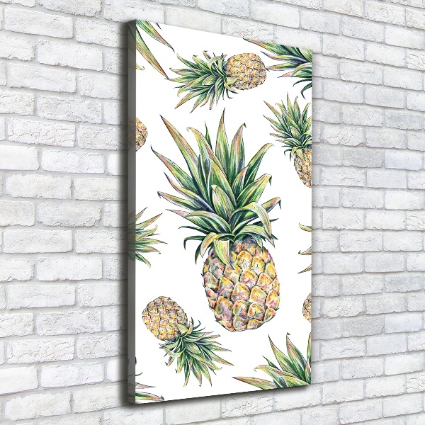 Quadro su tela canvas verticale Ananas
