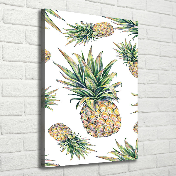Quadro su tela canvas verticale Ananas
