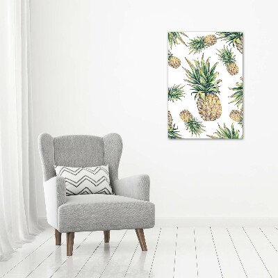 Quadro su tela canvas verticale Ananas