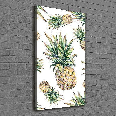 Quadro su tela canvas verticale Ananas