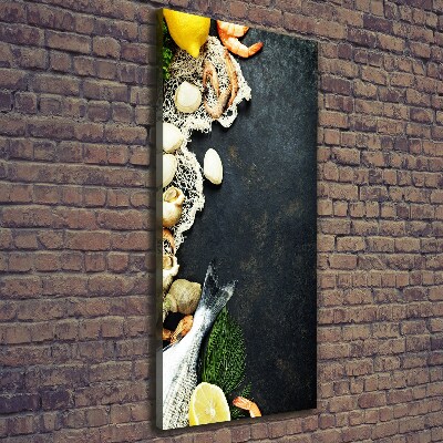 Quadro su tela canvas verticale Frutti di mare