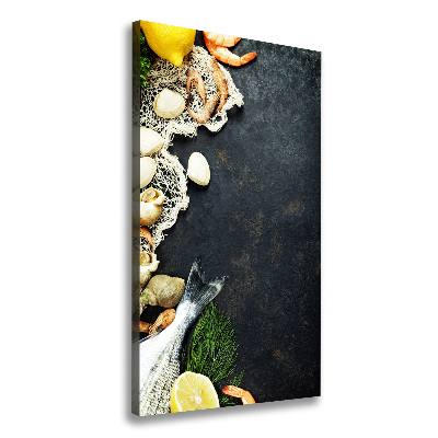 Quadro su tela canvas verticale Frutti di mare