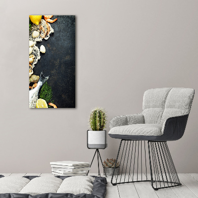 Quadro su tela canvas verticale Frutti di mare