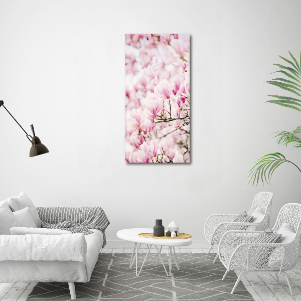 Quadro su tela canvas verticale Fiori di magnolia