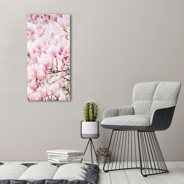 Quadro su tela canvas verticale Fiori di magnolia