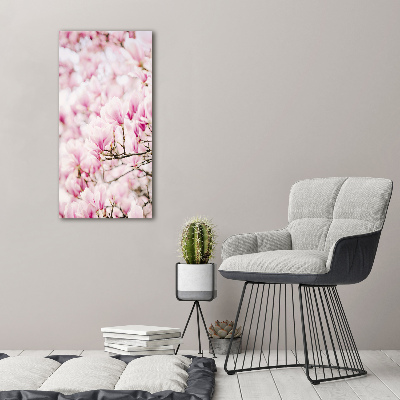 Quadro su tela canvas verticale Fiori di magnolia