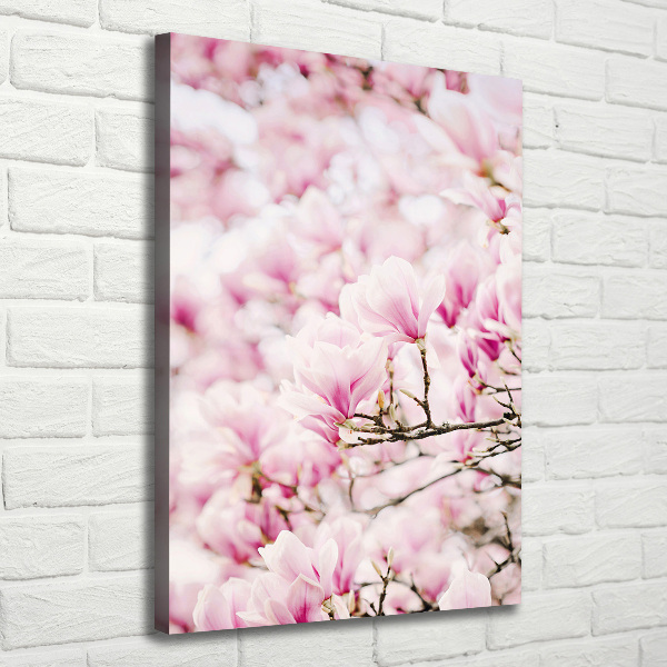 Quadro su tela canvas verticale Fiori di magnolia