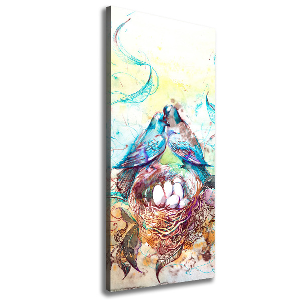 Quadro foto su tela verticale Famiglia