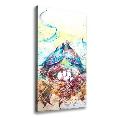 Quadro foto su tela verticale Famiglia