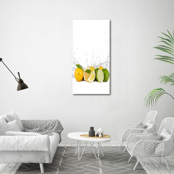 Quadro su tela canvas verticale Agrumi
