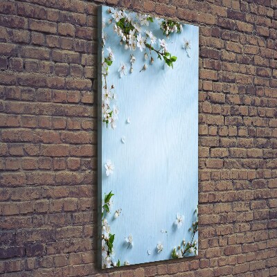 Quadro foto su tela verticale Fiori di ciliegio