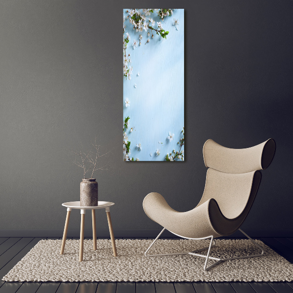 Quadro foto su tela verticale Fiori di ciliegio