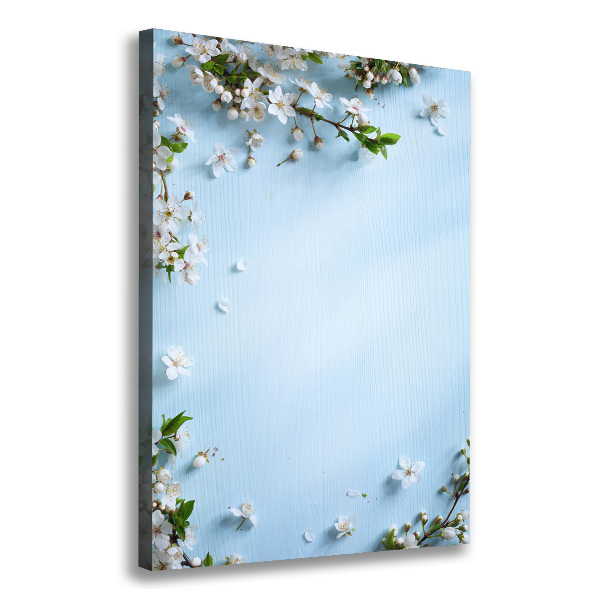 Quadro foto su tela verticale Fiori di ciliegio