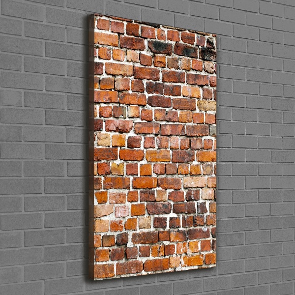 Quadro su tela canvas verticale Muro di mattoni