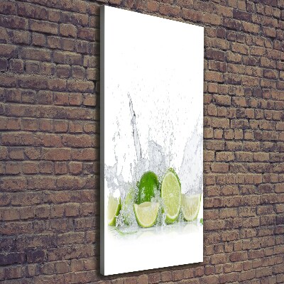Quadro su tela canvas verticale Lime