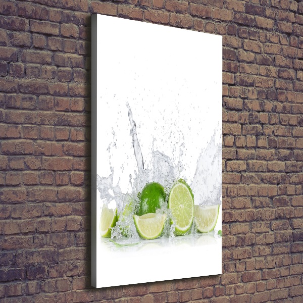 Quadro su tela canvas verticale Lime