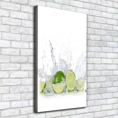 Quadro su tela canvas verticale Lime