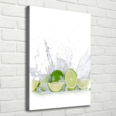 Quadro su tela canvas verticale Lime