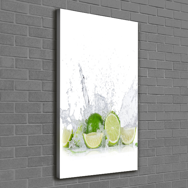 Quadro su tela canvas verticale Lime