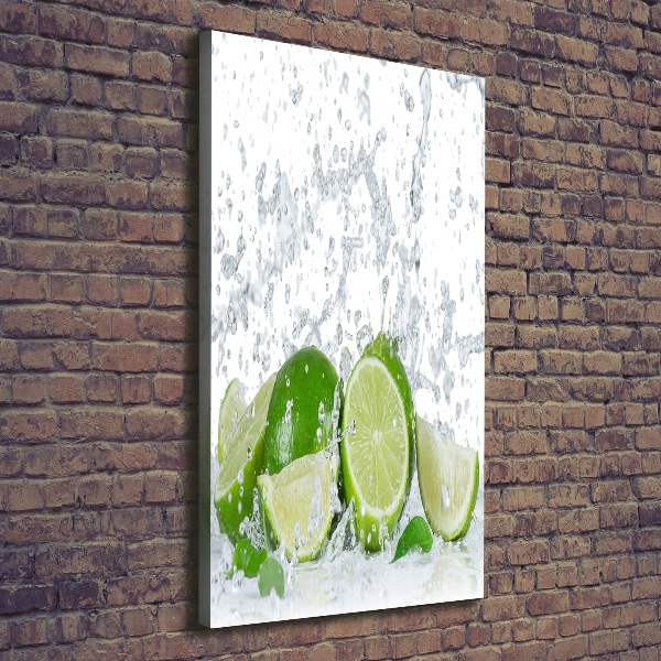 Stampa quadro su tela verticale Lime