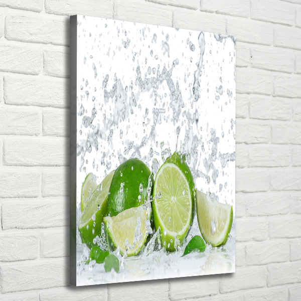 Stampa quadro su tela verticale Lime