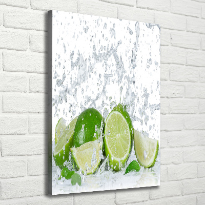 Stampa quadro su tela verticale Lime