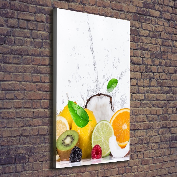Quadro foto su tela verticale Frutta