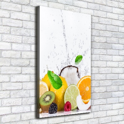 Quadro foto su tela verticale Frutta